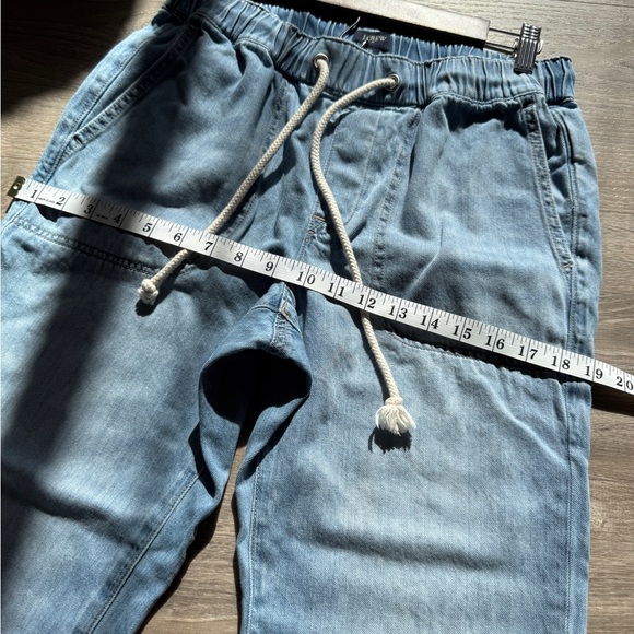 J. Crew Light Blue jogger Jeans with Drawstring-size 25 - Picture 9 of 12